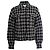 Giacca Sandro in pied de poule beige e nera Nero