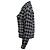 Giacca Sandro in pied de poule beige e nera Nero - vista 2