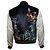 Saint Laurent, bomber teddy con tigre y águila Multicolor - vista 3