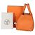Hermès Arancione H Clemence Picotin Lock 18 PHW - vista 5