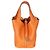 Hermès Arancione H Clemence Picotin Lock 18 PHW - vista 8