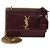 Borsa Sunset Small Monogram in vernice rosso vino Saint Laurent - vista 8