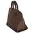 Borsa Alma PM in tela Damier Ebene di Louis Vuitton Marrone - vista 3