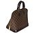 Borsa Alma PM in tela Damier Ebene di Louis Vuitton Marrone - vista 4