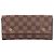 Louis Vuitton Damier Long Wallet Brown