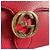 Borsa a spalla in pelle rossa Gucci Rosso - vista 16