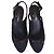 Décolleté Slingback Chanel in Glitter e Tweed Blu Navy 40 Multicolore