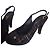 Décolleté Slingback Chanel in Glitter e Tweed Blu Navy 40 Multicolore - vista 3