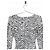 Body suit con stampa a zebra Dior di Galliano degli anni 2000 Bianco - vista 3