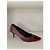 Décolleté Kitten Coach in pelle bordeaux Bordò - vista 2