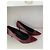 Décolleté Kitten Coach in pelle bordeaux Bordò - vista 3