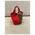 Hermès Picotin Lock 18 in pelle Clemence Oro & Rouge Cœur Multicolore - vista 2