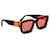 Occhiali da sole Millionaire Louis Vuitton Nero Arancione