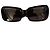 Phoebe Philo score Black Rectangular Sunglasses
