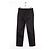 Andrew GN Schwarze gerade Hose - Ansicht 3