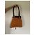 Borsa a secchiello Saint James in lana color caramello - vista 8
