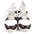 Sneakers in pelle Monogram Louis Vuitton Marrone Bianco - vista 3
