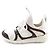Sneakers in pelle Monogram Louis Vuitton Marrone Bianco - vista 4