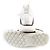 Sneakers in pelle Monogram Louis Vuitton Marrone Bianco - vista 6