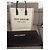 Borsa Saint Laurent Rive Gauche in tela e pelle Nero Beige - vista 2
