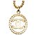 Timeless Chanel Vintage Coco Mark Doppelketten-Gürtel Golden - Ansicht 2