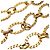 Timeless Chanel Vintage Coco Mark Doppelketten-Gürtel Golden - Ansicht 3