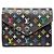 Billetera plegable Louis Vuitton x Takashi Murakami Negro
