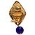 Orecchini vintage a clip Matelassé Chanel D'oro - vista 3