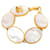 Bracciale Coco Mark di Chanel Bianco D'oro  - vista 2