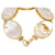 Bracciale Coco Mark di Chanel Bianco D'oro  - vista 5