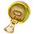 Orecchini a clip in resina arancione vintage di Chanel - vista 4