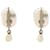 Orecchini con logo Chanel Argento Bianco  - vista 2