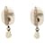 Orecchini con logo Chanel Argento Bianco  - vista 3