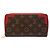 Cartera Zippy Long Retiro Monogram Louis Vuitton Castaño Fucsia Monograma