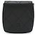 Monedero de cuero negro Chanel