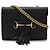 Borsa a catena Emily Horsebit Microguccissima di GUCCI Nero - vista 2