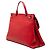 Borsa in pelle rossa Gucci Bamboo Daily Rosso - vista 2
