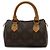 Pochette Mini Speedy Monogram Louis Vuitton Marrone