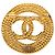 Spilla rotonda in oro placcato oro con corda CC di Chanel D'oro - vista 2