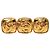 Spilla Triplo CC Placcata Oro Chanel D'oro
