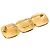 Spilla Triplo CC Placcata Oro Chanel D'oro - vista 3