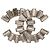 Broche Baguette en Laiton Strass CC Argent de Chanel Argenté