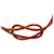 Hermès Brown Leather Atame Knot Necklace  - view 3