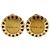 Orecchini a clip a forma di fiore placcati in oro CC dorato di Chanel D'oro