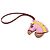 Charm per borsa Geegee Camail in pelle di agnello Milo rosa di Hermès Bordò - vista 2