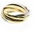 Anello Trinity di Cartier D'oro - vista 4
