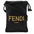 Pochette per telefono Fendi stampata in nero e giallo - vista 2