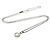 Chopard Happy Diamonds Herz-Diamant-Halskette Silber - Ansicht 14