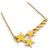 Chanel COCO Star Metall Emaille Halskette Golden Gelb