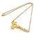 Chanel COCO Star Metall Emaille Halskette Golden Gelb - Ansicht 2